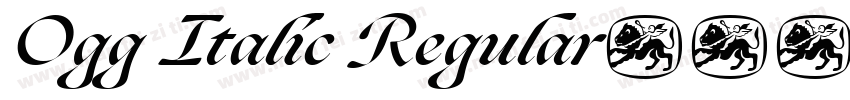 Ogg Italic Regular字体转换